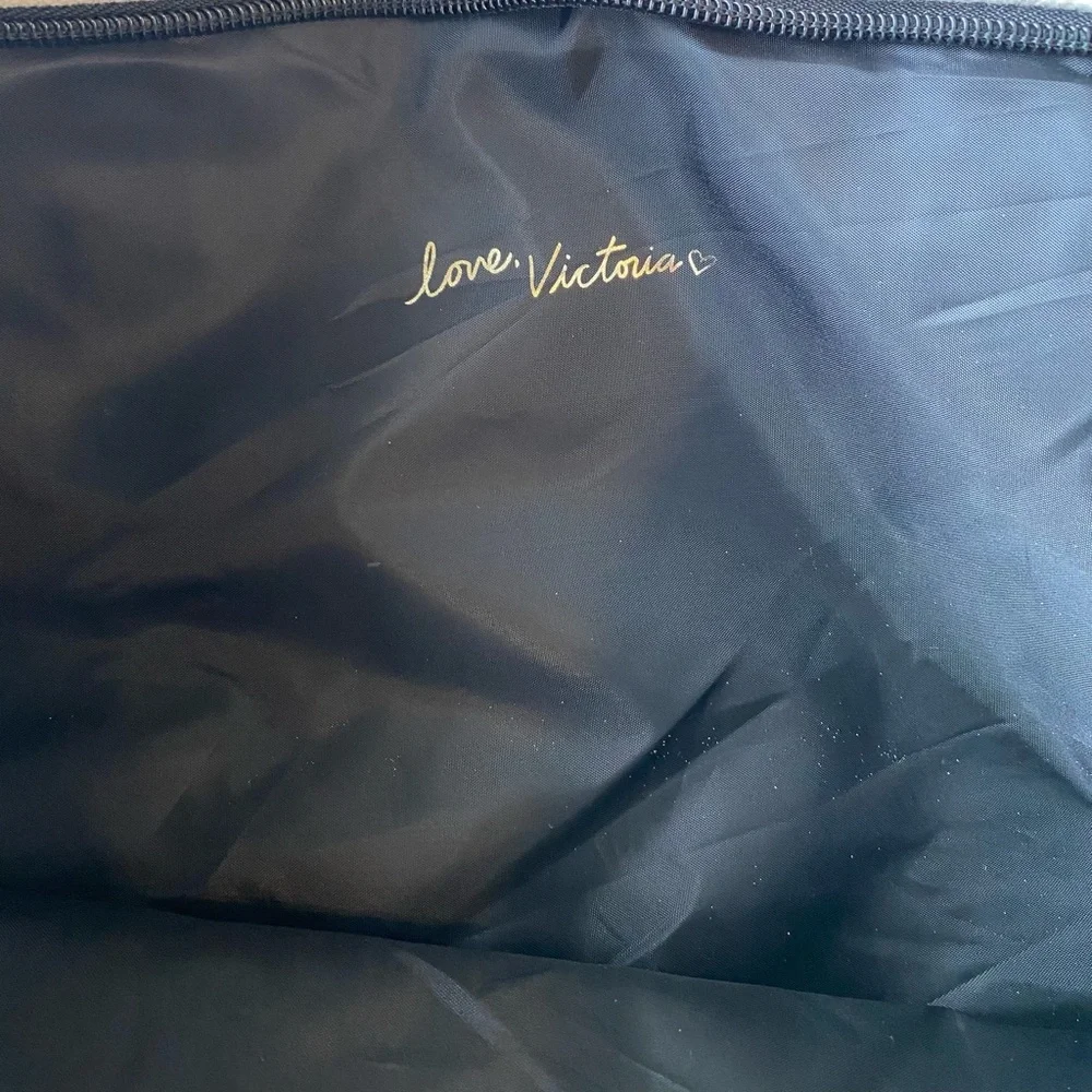 NWT Victoria Secret Gold and Black Tote Bag - Picture 3 of 13